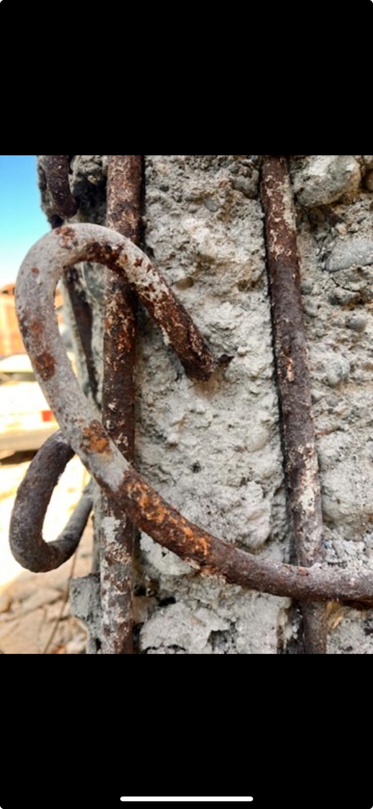Corroded bars