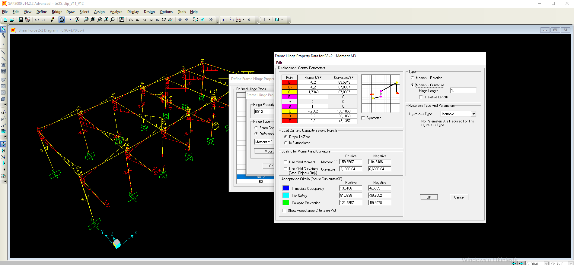 SAP 2000 modeling with slip displacement — image 2