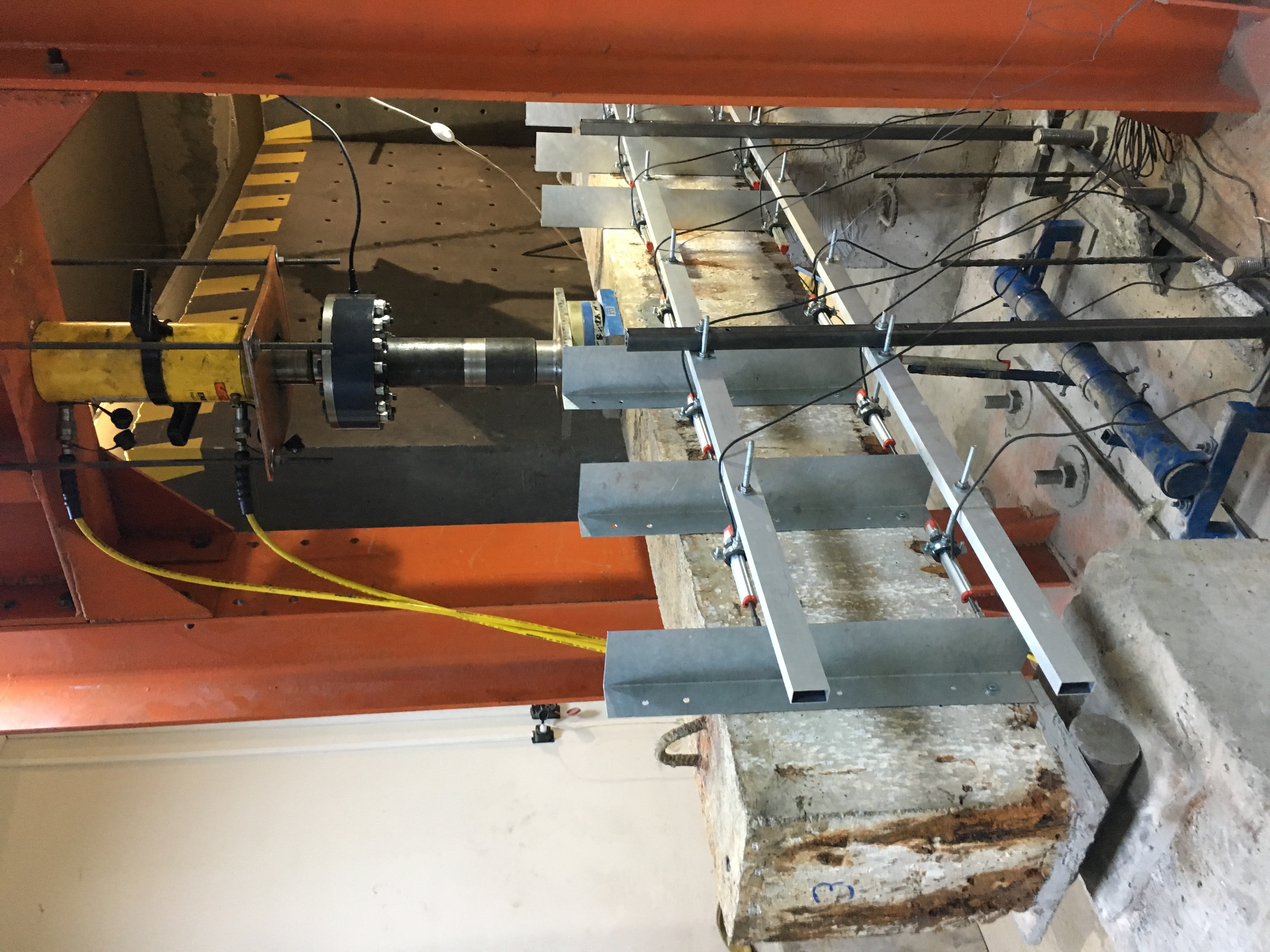 LVDT test setup